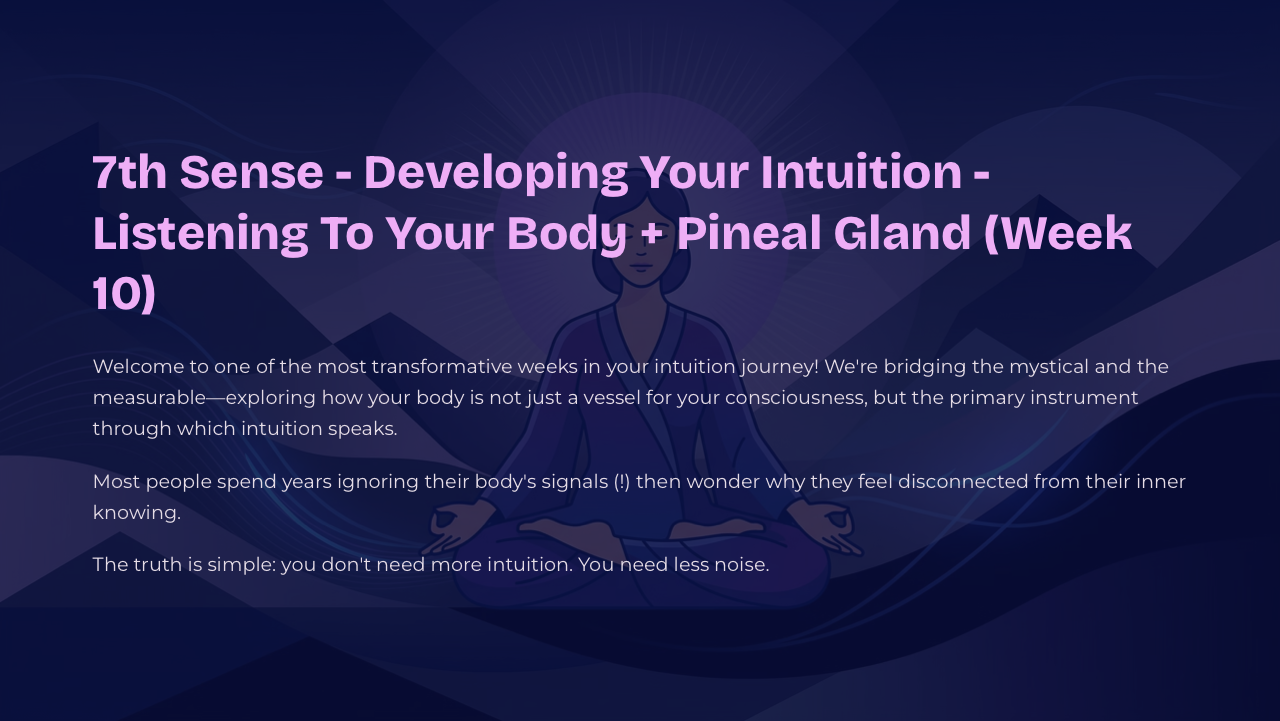 Developing Your Intuition