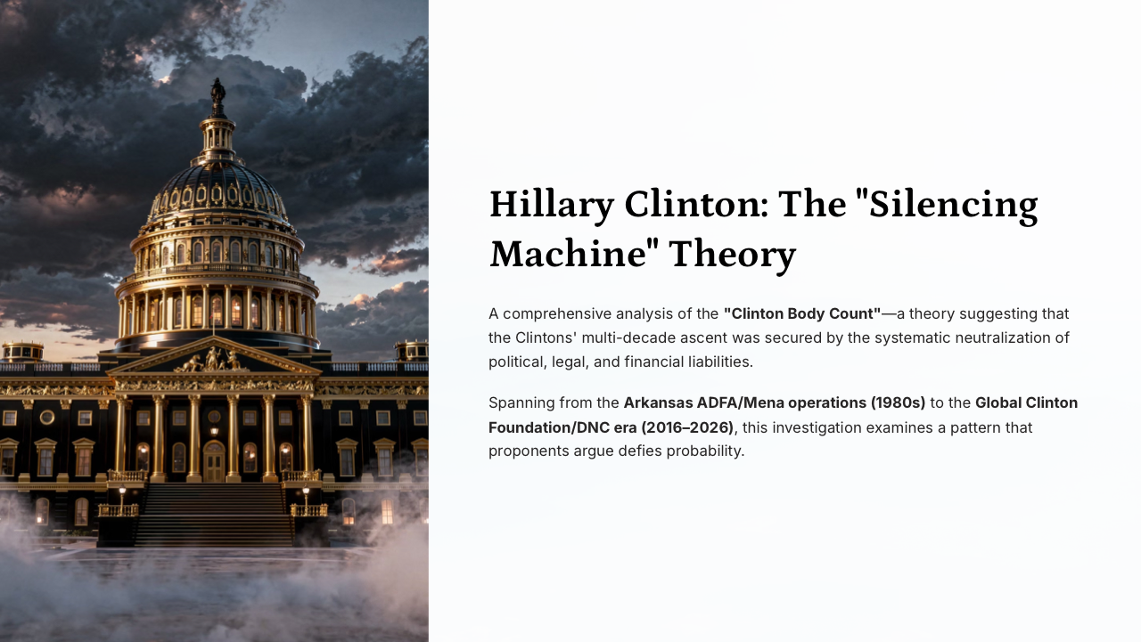 The Silencing Machine: A Hillary Clinton Theory