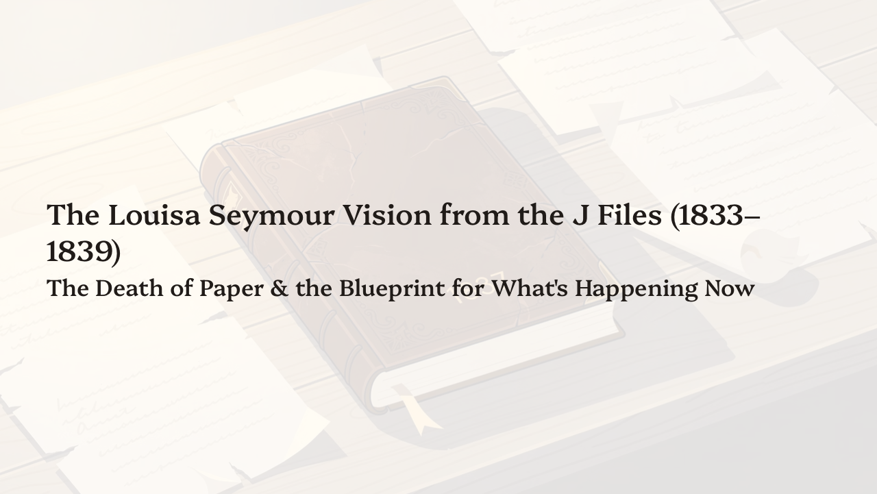 The Louisa Seymour Vision: From the J-Files (1833–1839)